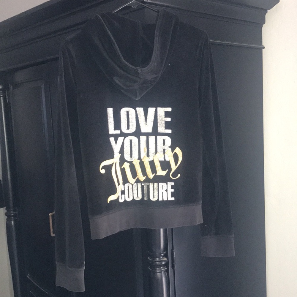 Juicy Couture Black Zip-Up Hoodie